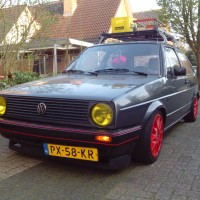 VW Golf 2 rat look met USLights