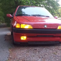 Peugeot 106 met USLights en gele lampen