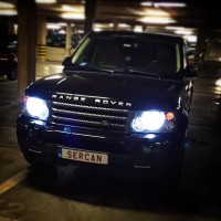 Range Rover met USLights en xenon