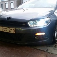 Scirocco nieuwe Type met USLights in bumper