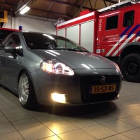 Fiat Punto in brandweerkazerne USLights + Mistlichten