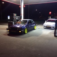 VW Golf 3 Cabrio met USLights en felle wielen