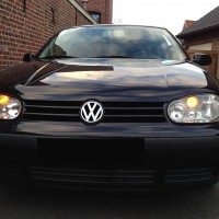 VW Golf 4 met USLights zwart