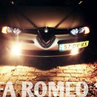 Alfa 156 in de avond