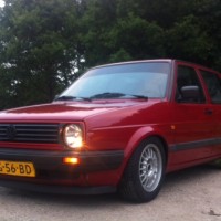 Golf 2 met USLights en GTI grill