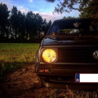 Volkswagen Golf 2 dunne bumpers USLights donker