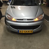 Peugeot 206 met USLights en bumper