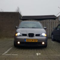 Seat Arosa met USLights en xenon en mistlampen aan