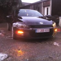 VW Scirocco met USLights zwart