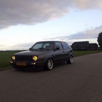 Golf 2 met USLights en Borbet T