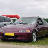 Honda Civic met USLights en booskijkers