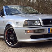 Audi 80 cabrio met USLights en projector headlights