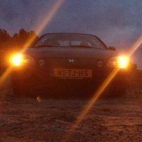 Honda Del Sol met USLights nachtfoto