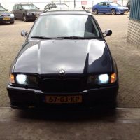 BMW E36 touring met USLights en Xenon