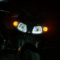 Motor met USLights als Runninglights