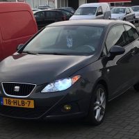 Seat Ibiza met USLights en Xenon en gele mistlampen