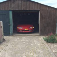 Mitsubishi Eclipse in barn