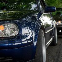 Golf 4 met USLights en breedset