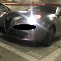 Alfa Romeo Mito met USLights mat grijs wrap