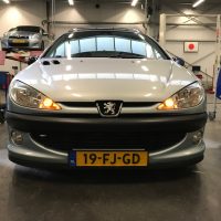 USLights in een Peugeot 206 maakt het helemaal af