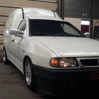 VW Caddy met USLights en LENSO velgen