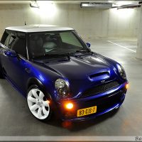 Mini Cooper midnight blue USLights en sidelights