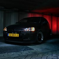 Opel Corsa GSI met USLights en verlaagd